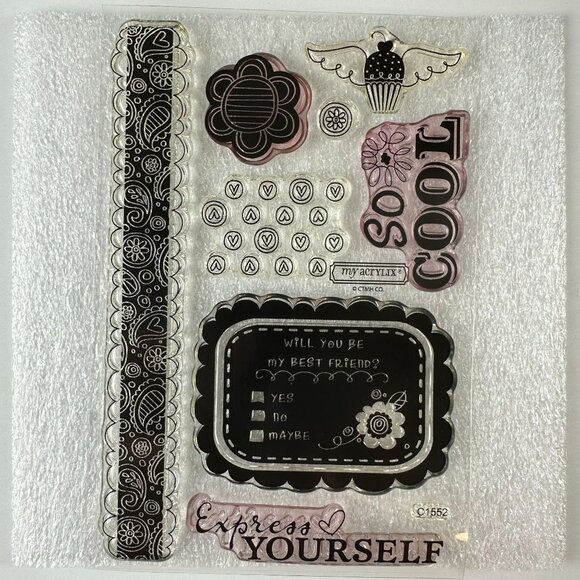 Close To My Heart My Acrylix Claire Stamps C1552 - Picture 1 of 2